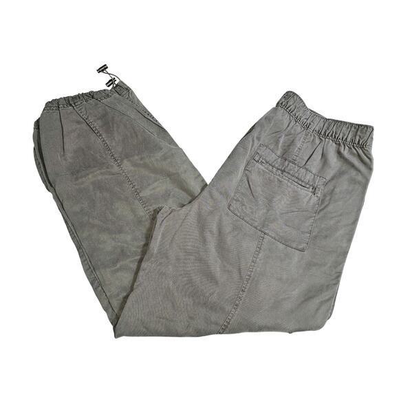 C&C Olive Green Cargo Joggers Comfy Lightweight Lyocel Fabric Size Large - Picture 2 of 12